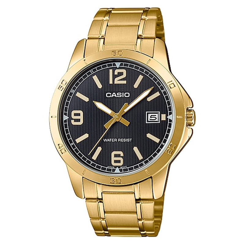 ساعت عقربه ای کاسیو مردانه مدل MTP-V004G-1BUDF-طلایی ساعت عقربه ای کاسیو مردانه مدل MTP-V004G-1BUDF-طلایی