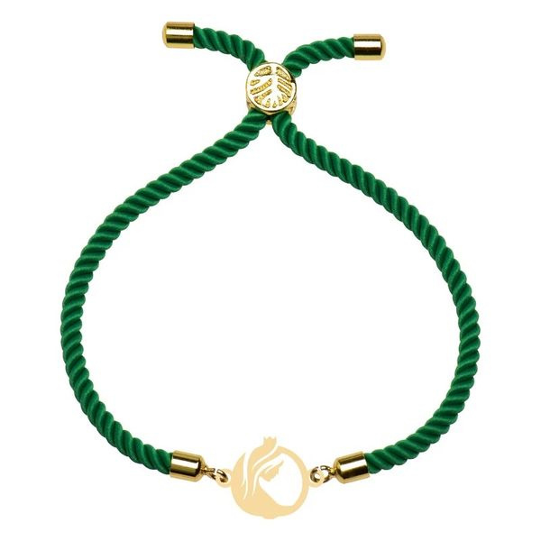 دستبند طلا 18 عیار دخترانه شمیم گلد گالری مدل یلدا 655