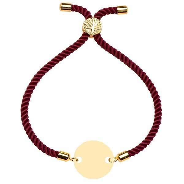 دستبند طلا 18 عیار زنانه شمیم گلد گالری مدل دایره 622 دستبند طلا 18 عیار زنانه شمیم گلد گالری مدل دایره 622