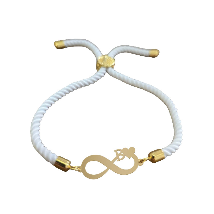 دستبند طلا 18 عیار زنانه شمیم گلد گالری طرح بی نهایت و حرف B کد D69-18 دستبند طلا 18 عیار زنانه شمیم گلد گالری طرح بی نهایت و حرف B کد D69-18