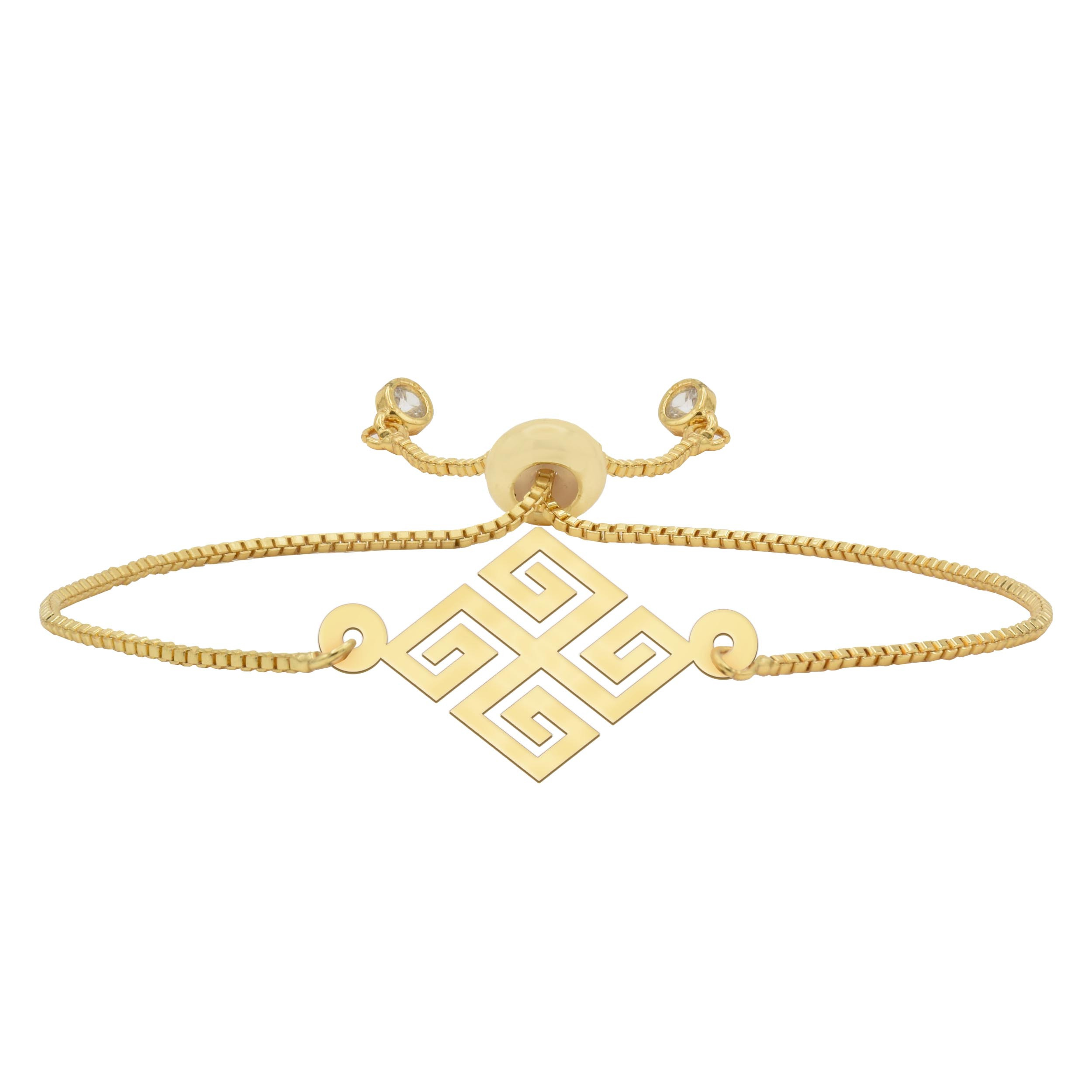 دستبند طلا 18 عیار شمیم گلد گالری مدل D1 دستبند طلا 18 عیار شمیم گلد گالری مدل D1