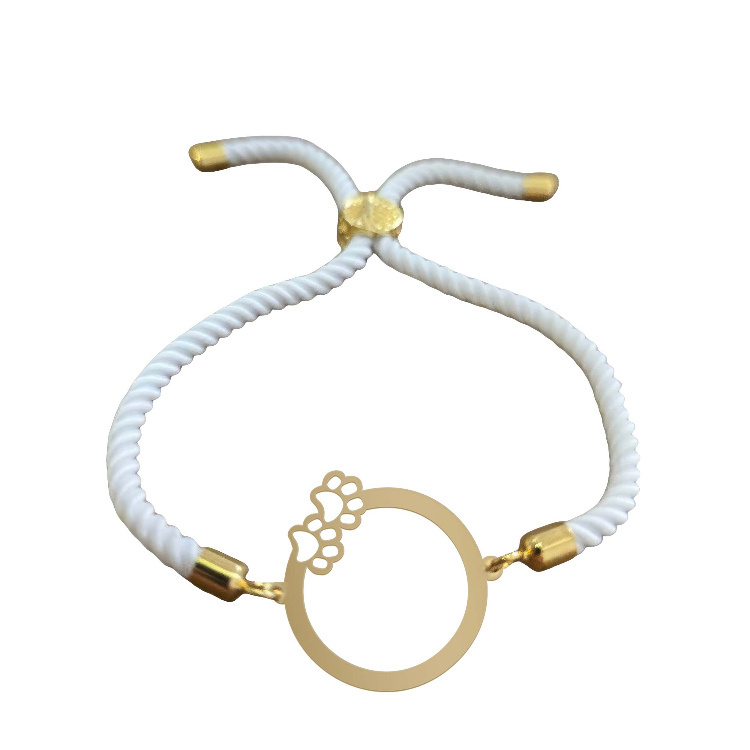 دستبند طلا 18 عیار زنانه شمیم گلد گالری طرح پنجه گربه کد H818 دستبند طلا 18 عیار زنانه شمیم گلد گالری طرح پنجه گربه کد H818