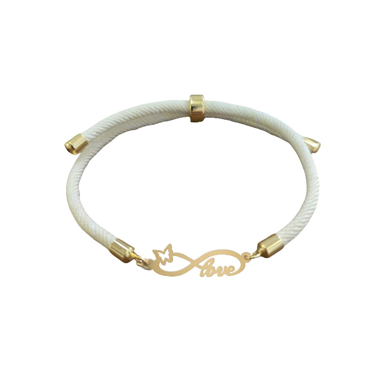 دستبند طلا 18 عیار زنانه شمیم گلد گالری طرح بینهایت لاو کد H719 دستبند طلا 18 عیار زنانه شمیم گلد گالری طرح بینهایت لاو کد H719