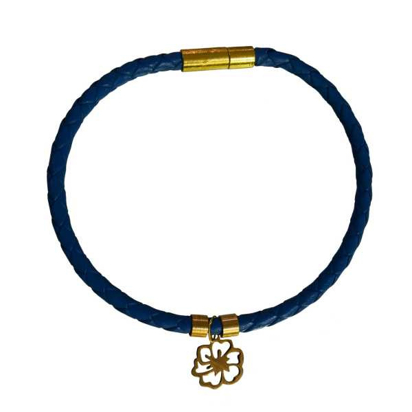 دستبند طلا 18 عیار شمیم گلد گالری مدل Dln129