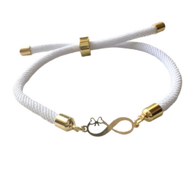 دستبند طلا 18 عیار زنانه شمیم گلد گالری مدل مینیمال بینهایت و پاپیون کد S49-3 دستبند طلا 18 عیار زنانه شمیم گلد گالری مدل مینیمال بینهایت و پاپیون کد S49-3