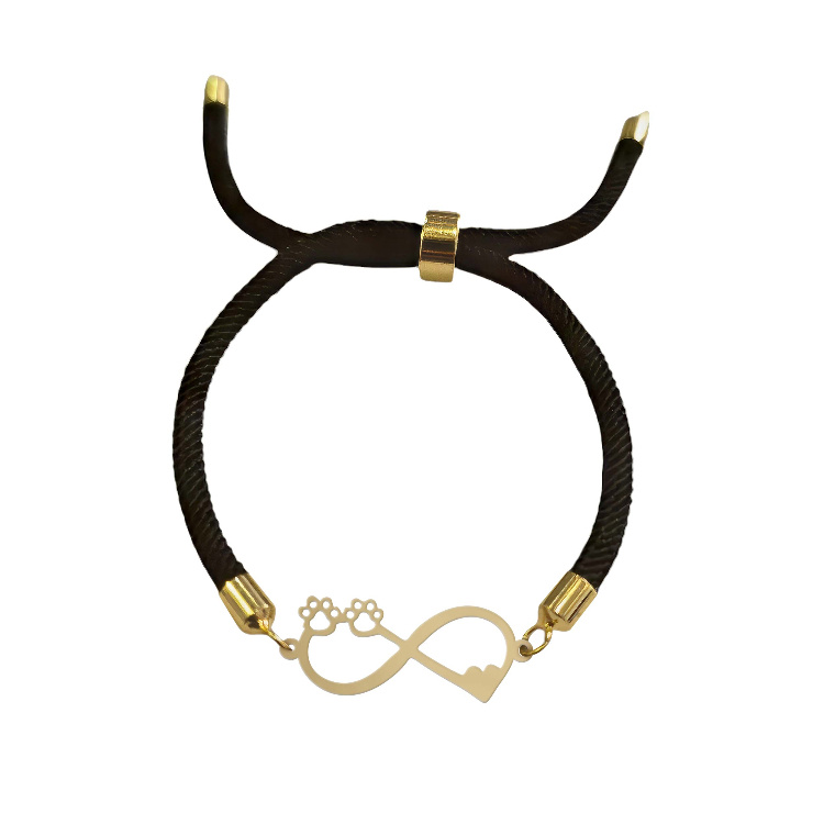 دستبند طلا 18 عیار زنانه شمیم گلد گالری طرح مینیمال بینهایت ردپا کد D58-2 دستبند طلا 18 عیار زنانه شمیم گلد گالری طرح مینیمال بینهایت ردپا کد D58-2