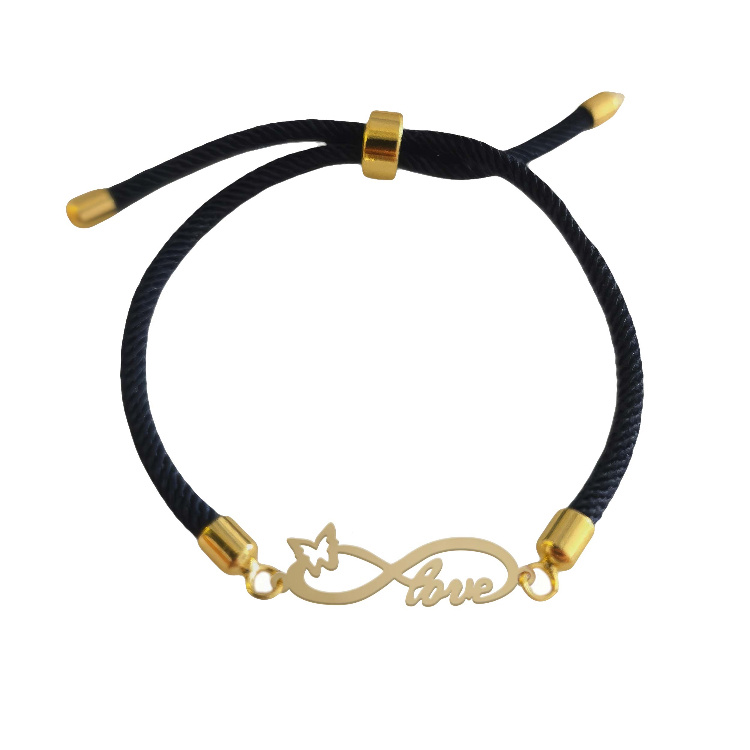 دستبند طلا 18 عیار زنانه شمیم گلد گالری مدل بینهایت و لاو کد D60-1 دستبند طلا 18 عیار زنانه شمیم گلد گالری مدل بینهایت و لاو کد D60-1