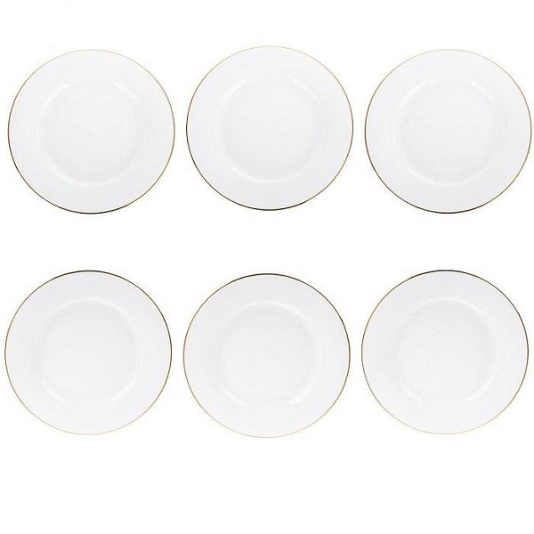 پیش دستی چینی زرین ایران مدل ایتالیا 19 زرین درجه عالی بسته شش عددی