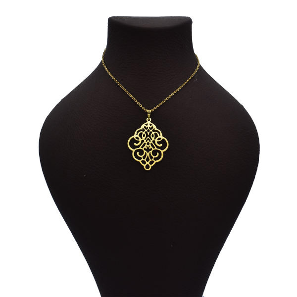 گردنبند طلا 18 عیار زنانه شمیم گلد گالری طرح اسلیمی کد 334A2445 گردنبند طلا 18 عیار زنانه شمیم گلد گالری طرح اسلیمی کد 334A2445