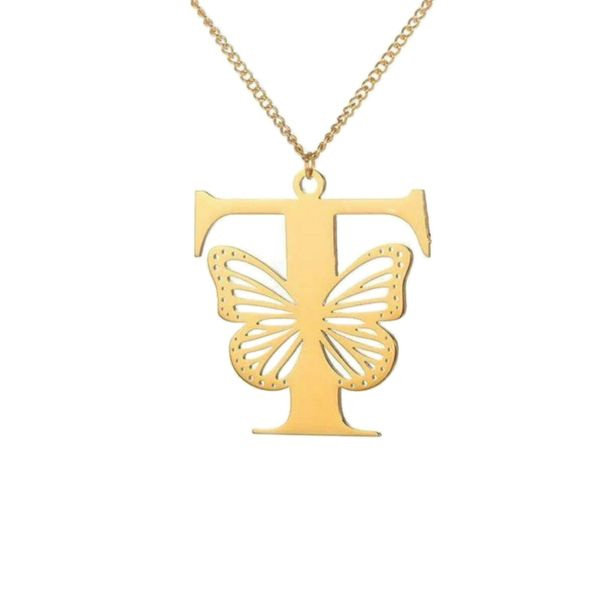 گردنبند طلا 18 عیار زنانه شمیم گلد گالری مدل حرف T گردنبند طلا 18 عیار زنانه شمیم گلد گالری مدل حرف T