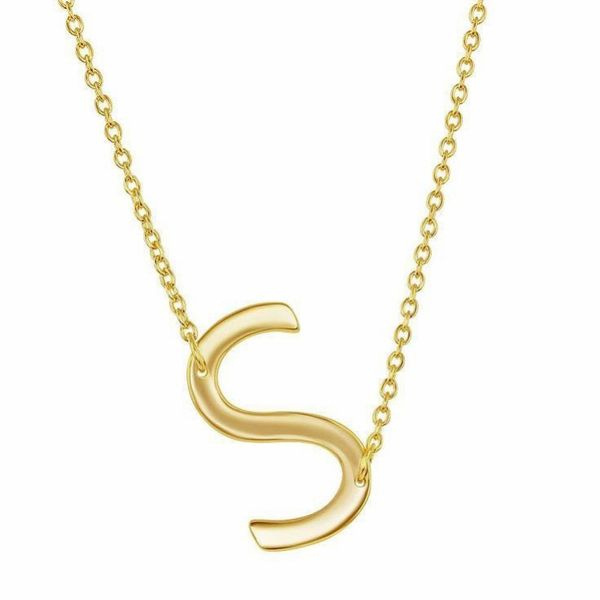 گردنبند طلا 18 عیار زنانه شمیم گلد گالری مدل اس گردنبند طلا 18 عیار زنانه شمیم گلد گالری مدل اس