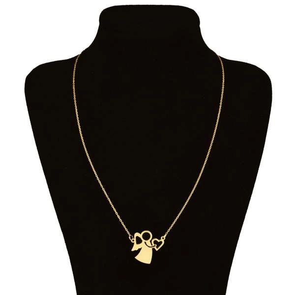 گردنبند طلا 18 عیار زنانه شمیم گلد گالری طرح فرشته کد UN0012 گردنبند طلا 18 عیار زنانه شمیم گلد گالری طرح فرشته کد UN0012