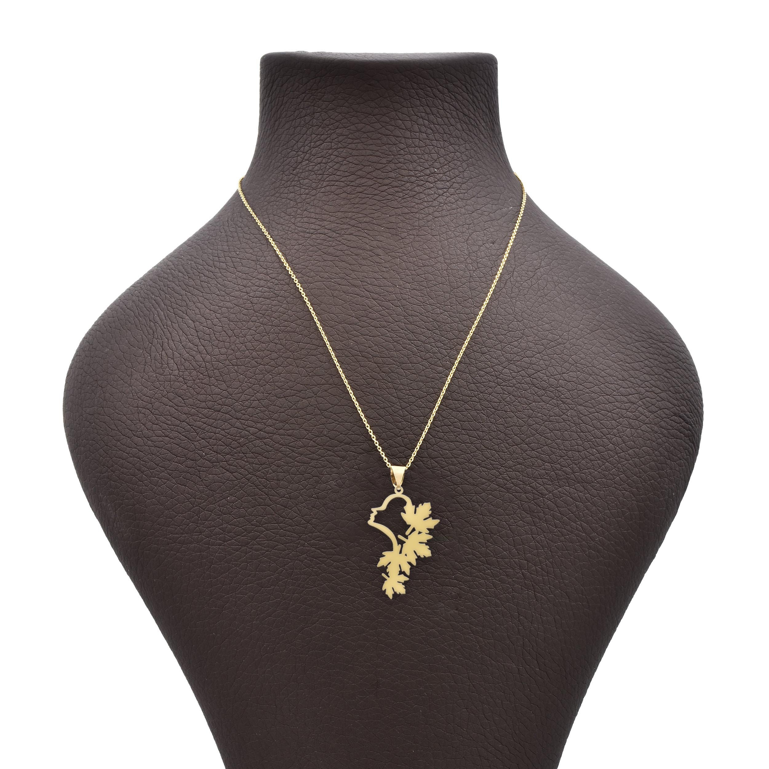 گردنبند طلا 18 عیار شمیم گلد گالری مدل دختر پاییزی کد Z27 گردنبند طلا 18 عیار شمیم گلد گالری مدل دختر پاییزی کد Z27