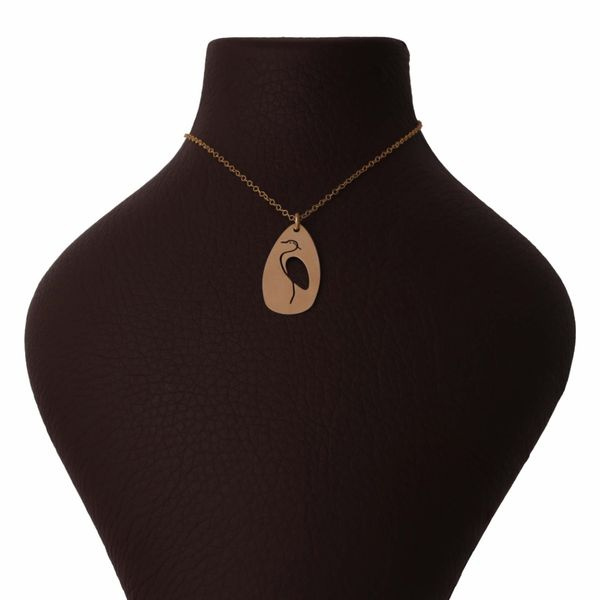 گردنبند طلا 18 عیار زنانه شمیم گلد گالری مدل فلامینگو گردنبند طلا 18 عیار زنانه شمیم گلد گالری مدل فلامینگو