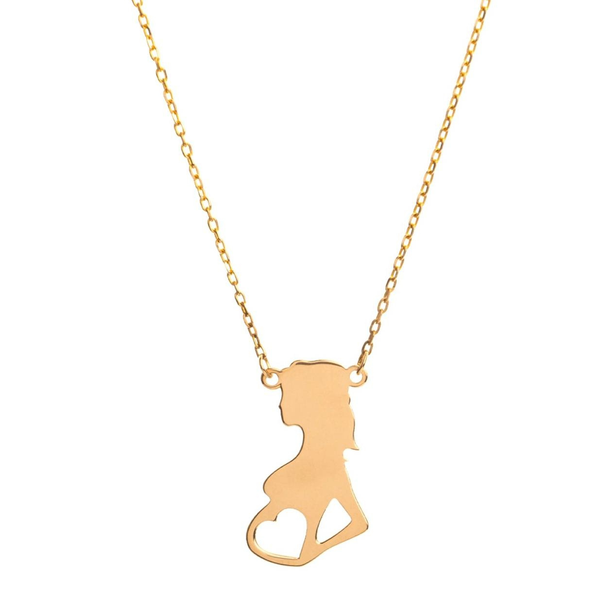 گردنبند طلا 18 عیار زنانه شمیم گلد گالری مدل مادر گردنبند طلا 18 عیار زنانه شمیم گلد گالری مدل مادر