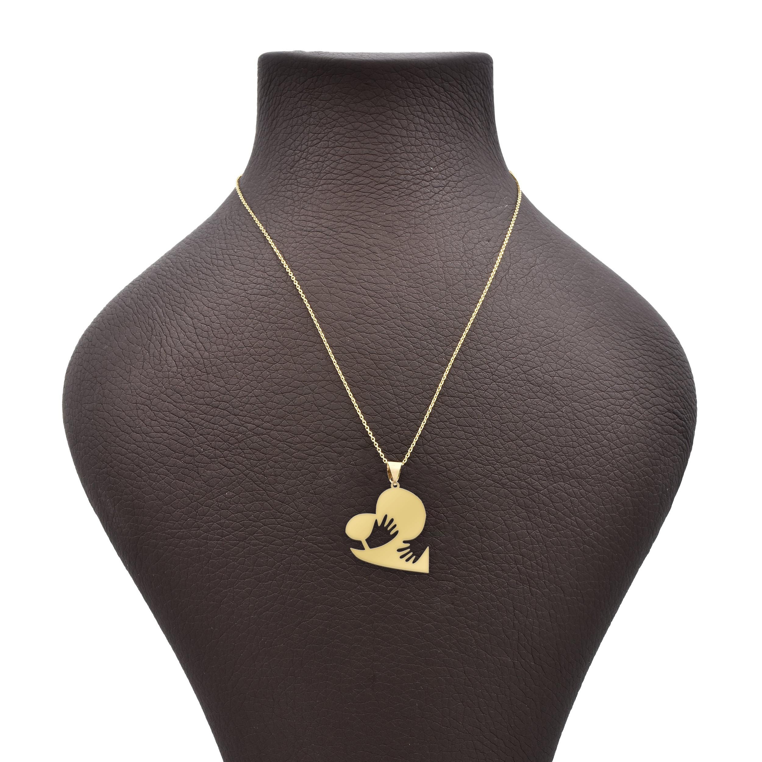 گردنبند طلا 18 عیار شمیم گلد گالری طرح قلب مدل Z12 گردنبند طلا 18 عیار شمیم گلد گالری طرح قلب مدل Z12