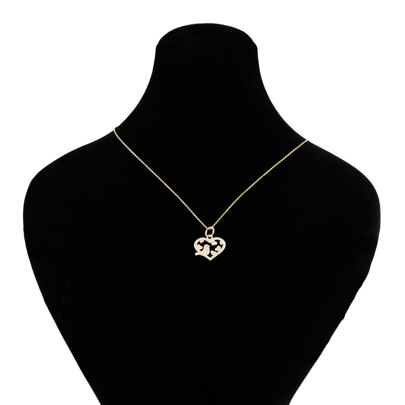 گردنبند طلا 18 عیار زنانه شمیم گلد گالری کد N1002