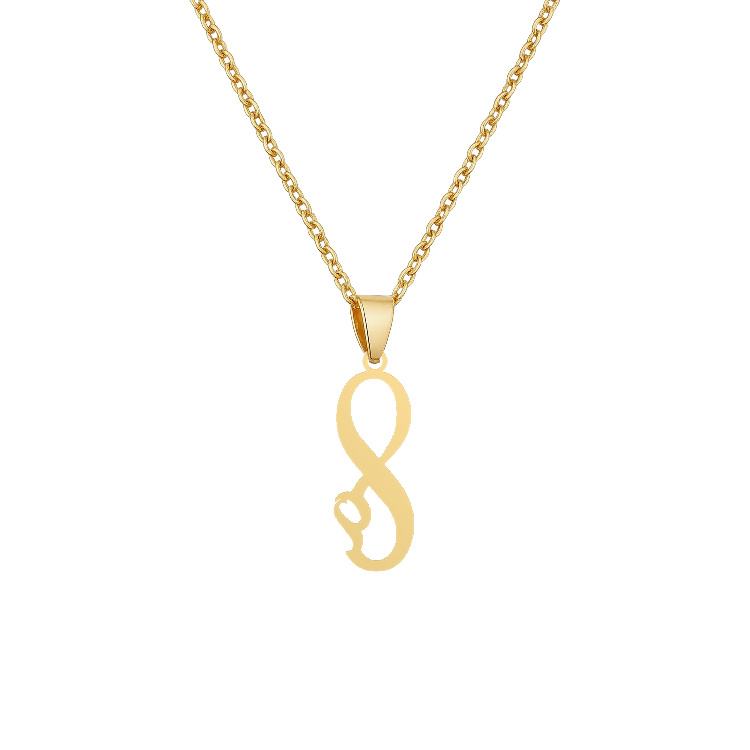 گردنبند طلا 18 زنانه شمیم گلد گالری مدل بینهایت و حرف میم T-90 گردنبند طلا 18 زنانه شمیم گلد گالری مدل بینهایت و حرف میم T-90