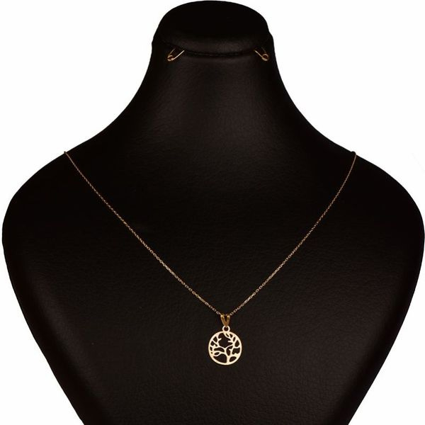 گردنبند طلا 18 عیار زنانه شمیم گلد گالری مدل درخت