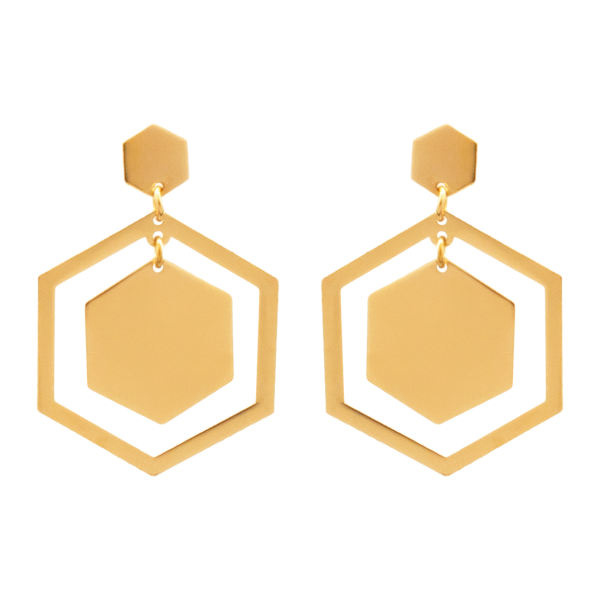 گوشواره طلا 18 عیار زنانه شمیم گلد گالری مدل DE87 گوشواره طلا 18 عیار زنانه شمیم گلد گالری مدل DE87