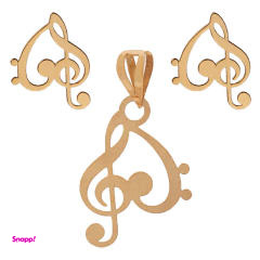 نیم ست طلا 18 عیار زنانه شمیم گلد گالری کد 22 نیم ست طلا 18 عیار زنانه شمیم گلد گالری کد 22