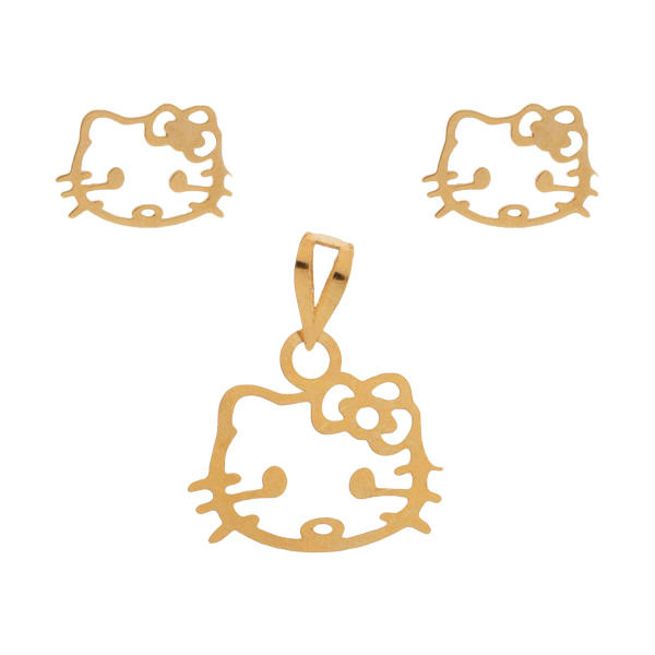 نیم ست طلا 18 عیار زنانه شمیم گلد گالری کد 13 نیم ست طلا 18 عیار زنانه شمیم گلد گالری کد 13