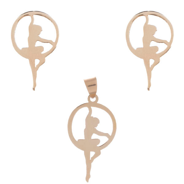 نیم ست طلا 18 عیار شمیم گلد گالری مدل SHR021 نیم ست طلا 18 عیار شمیم گلد گالری مدل SHR021