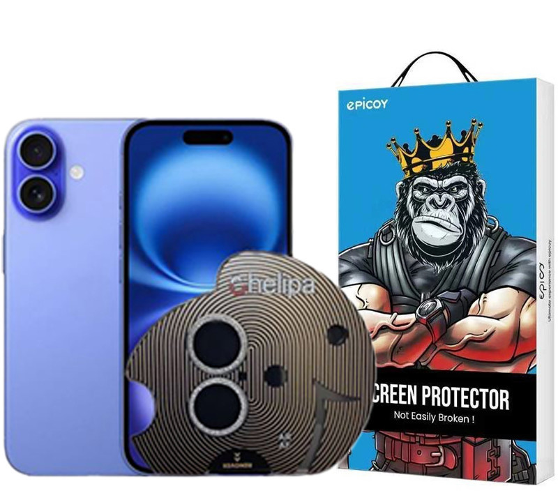 محافظ لنز دوربین اپیکوی مدل  Chelipa Shine مناسب برای گوشی موبایل اپل iPhone 16 / 16 Plus محافظ لنز دوربین اپیکوی مدل  Chelipa Shine مناسب برای گوشی موبایل اپل iPhone 16 / 16 Plus