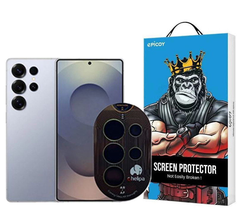 محافظ لنز دوربین اپیکوی مدل Chelipa مناسب برای گوشی موبایل سامسونگ Galaxy S25 Ultra