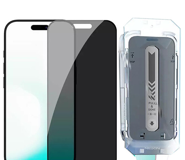 محافظ صفحه نمایش حریم شخصی نیلکین مدل Guardian-Pry مناسب برای گوشی موبایل اپل iPhone 17 Pro Max به همراه کیت محافظ صفحه نمایش حریم شخصی نیلکین مدل Guardian-Pry مناسب برای گوشی موبایل اپل iPhone 17 Pro Max به همراه کیت