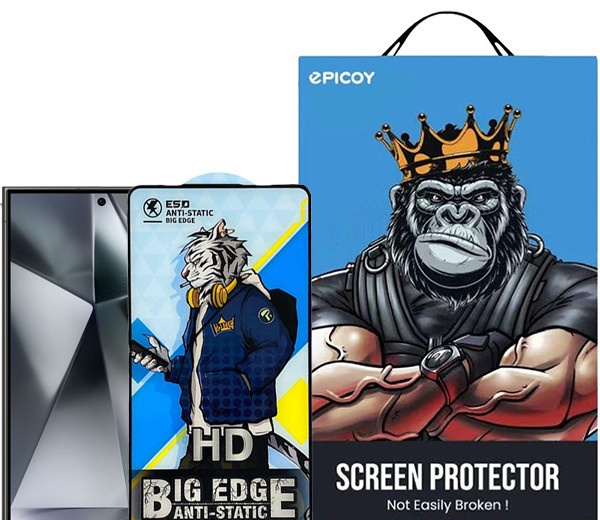 محافظ صفحه نمایش اپیکوی مدل Tiger-Big Edge مناسب برای گوشی موبایل سامسونگ Galaxy S25 Ultra محافظ صفحه نمایش اپیکوی مدل Tiger-Big Edge مناسب برای گوشی موبایل سامسونگ Galaxy S25 Ultra