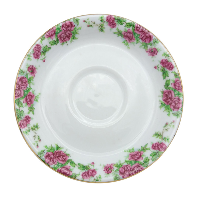 نعلبکی چینی زرین ایران مدل بیدگل کد 1100 بسته 6 عددی