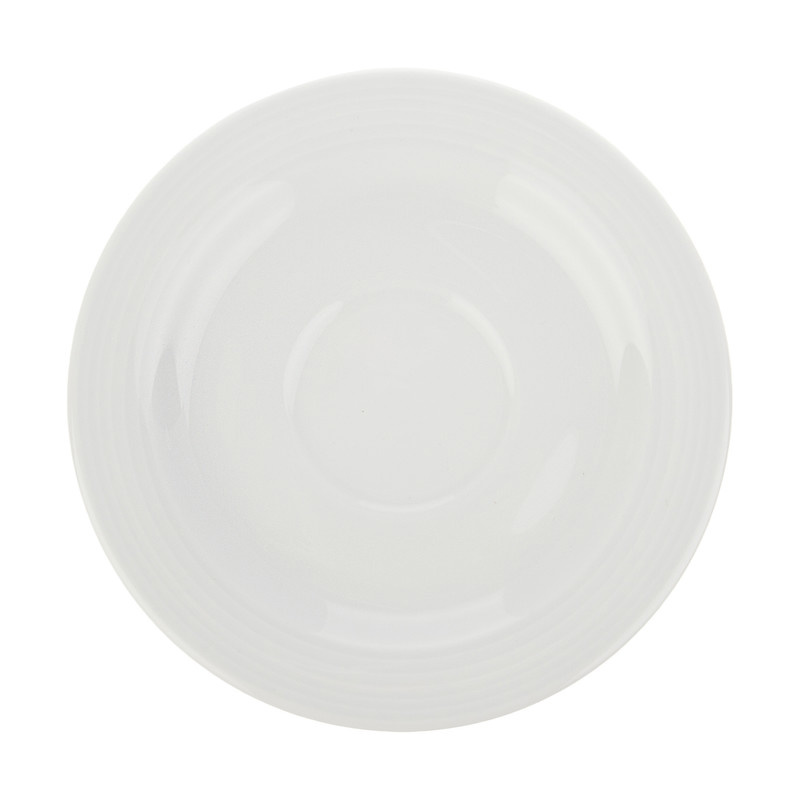 نعلبکی چینی زرین ایران سری هتلی 49 مدل چای خوری سفید کد 16 درجه سه تکی