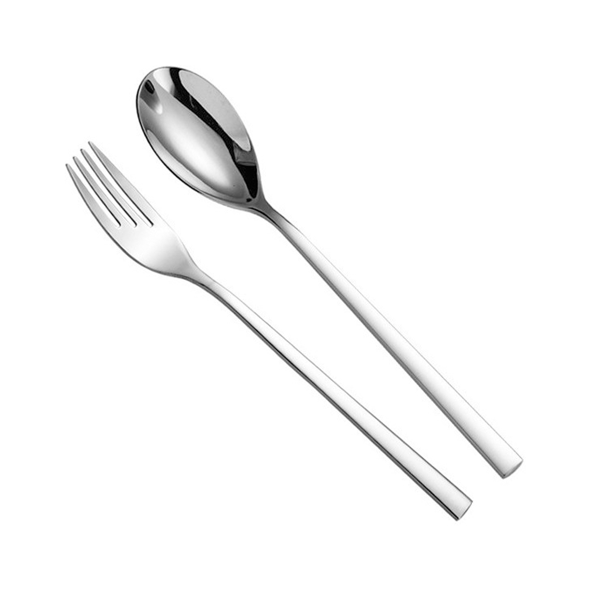 قاشق و چنگال 2 پارچه جی فی نی مدل شیکاکو قاشق و چنگال 2 پارچه جی فی نی مدل شیکاکو