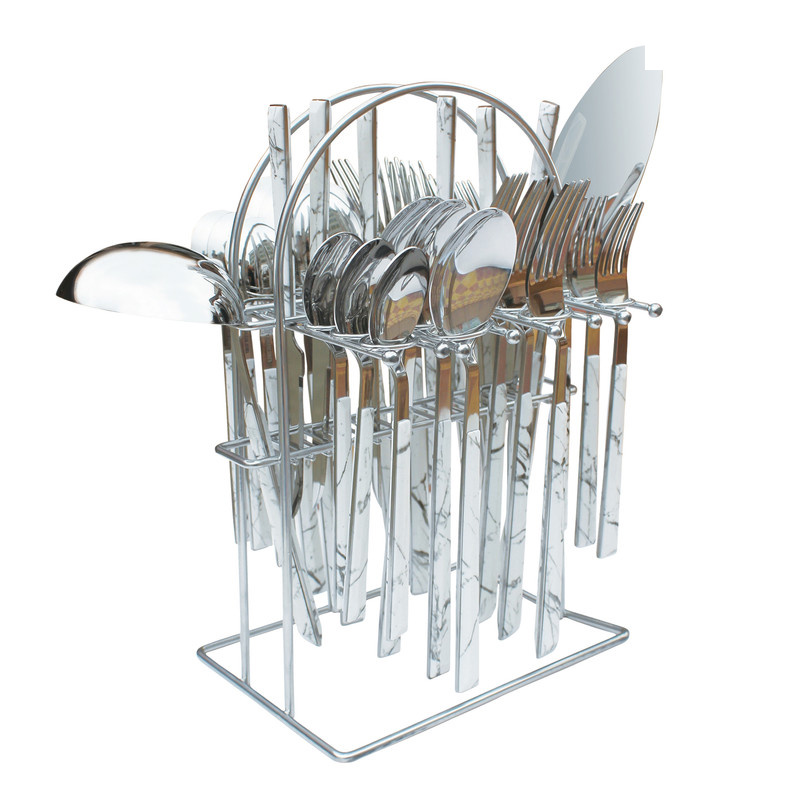 سرویس قاشق و چنگال 33 پارچه جی فی نی مدل 01 سرویس قاشق و چنگال 33 پارچه جی فی نی مدل 01