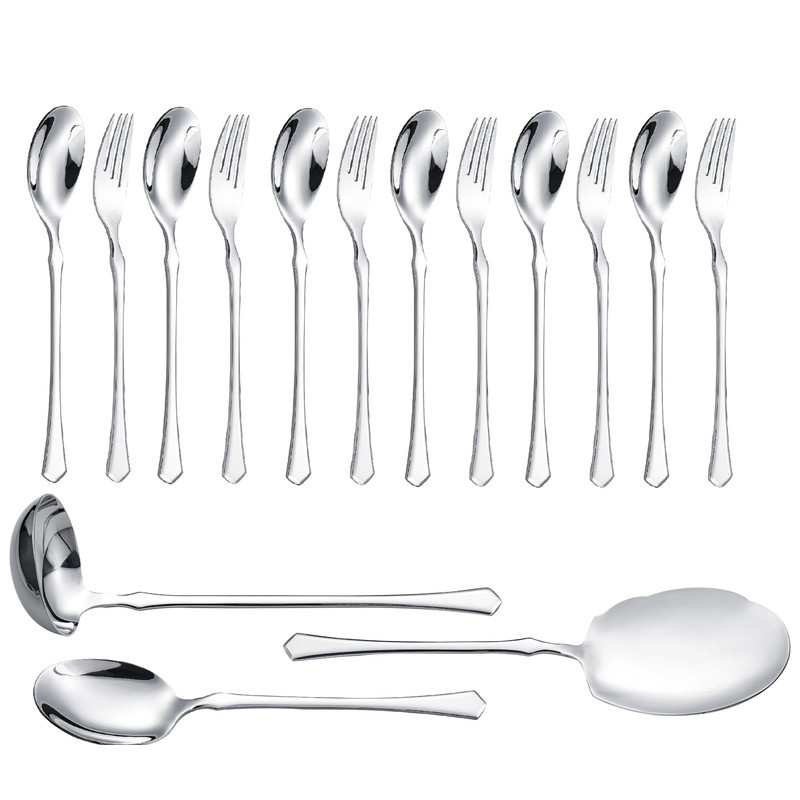 سرویس قاشق و چنگال 15 پارچه جی فی نی مدل G-257