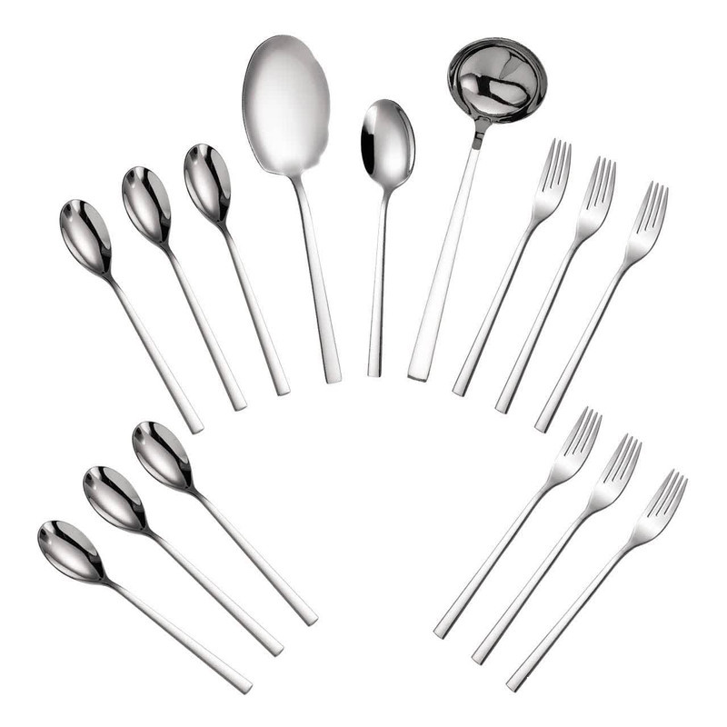 سرویس قاشق و چنگال 15 پارچه جی فی نی مدل G-10 مناسب 6 نفر سرویس قاشق و چنگال 15 پارچه جی فی نی مدل G-10 مناسب 6 نفر