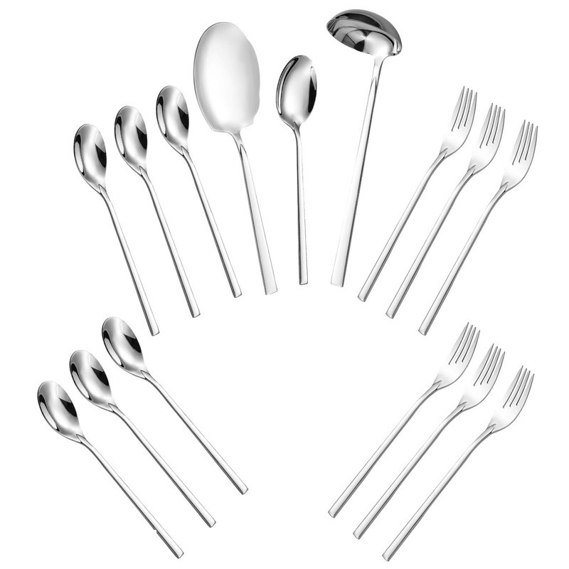 سرویس قاشق و چنگال 15 پارچه جی فی نی مدل 53 سرویس قاشق و چنگال 15 پارچه جی فی نی مدل 53