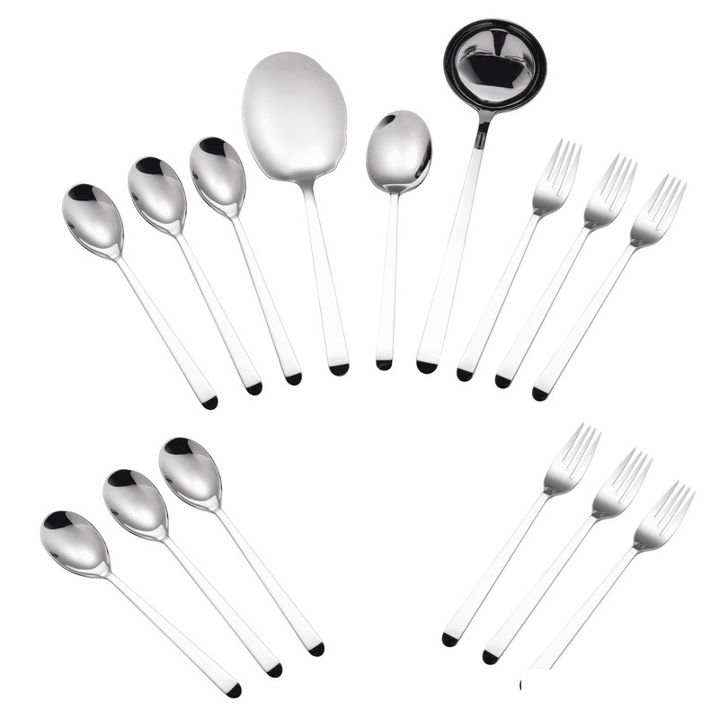 سرویس قاشق و چنگال 15 پارچه جی فی نی مدل 01 سرویس قاشق و چنگال 15 پارچه جی فی نی مدل 01