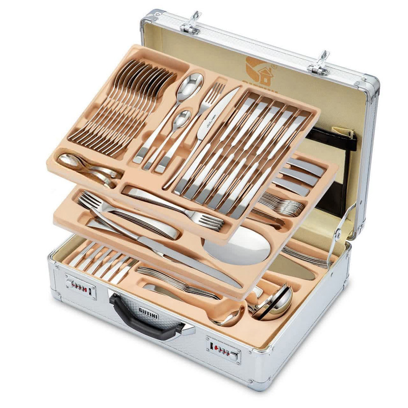 سرویس قاشق و چنگال 142 پارچه جی فی نی کد MRG 141.M سرویس قاشق و چنگال 142 پارچه جی فی نی کد MRG 141.M