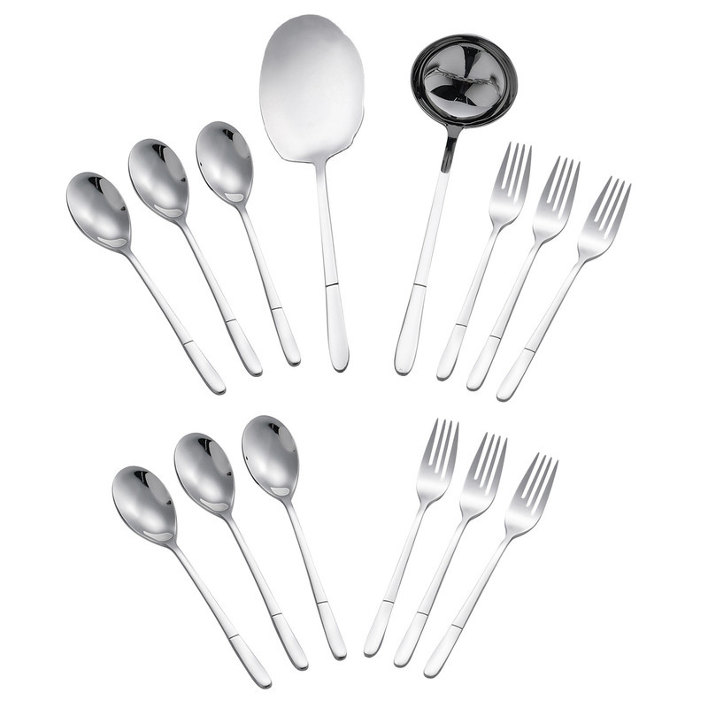سرویس قاشق و چنگال 14 پارچه جی فی نی مدل G-56 سرویس قاشق و چنگال 14 پارچه جی فی نی مدل G-56