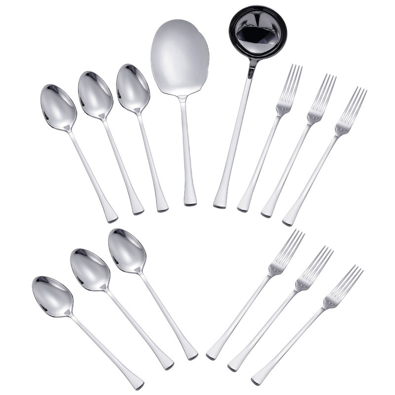 سرویس قاشق و چنگال 14 پارچه جی فی نی مدل 04 سرویس قاشق و چنگال 14 پارچه جی فی نی مدل 04