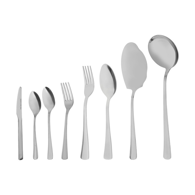 سرویس قاشق و چنگال 57 پارچه صنایع استیل ایران سری مونزا کد 101 سرویس قاشق و چنگال 57 پارچه صنایع استیل ایران سری مونزا کد 101