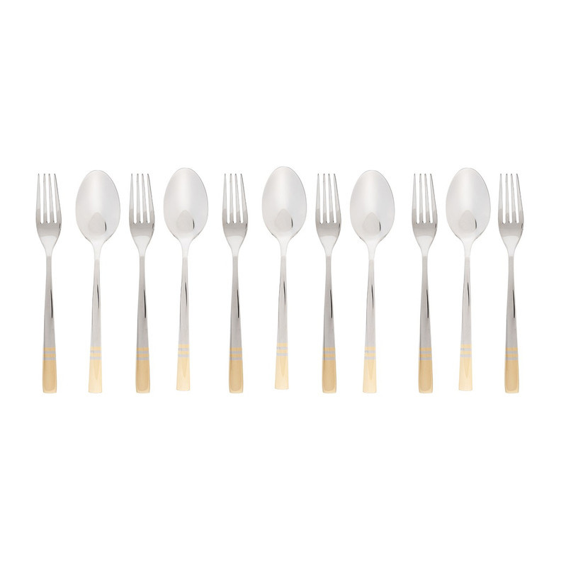 قاشق و چنگال ناب استیل مدل فلورانس قاشق و چنگال ناب استیل مدل فلورانس