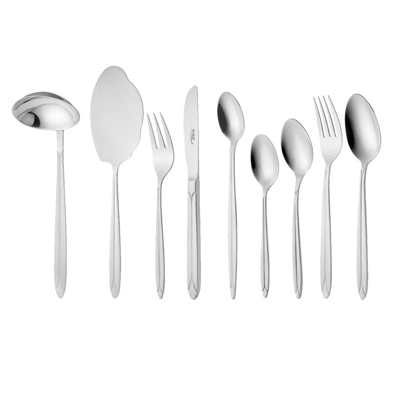 سرویس قاشق و چنگال 57 پارچه ناب استیل مدل Palermo سرویس قاشق و چنگال 57 پارچه ناب استیل مدل Palermo