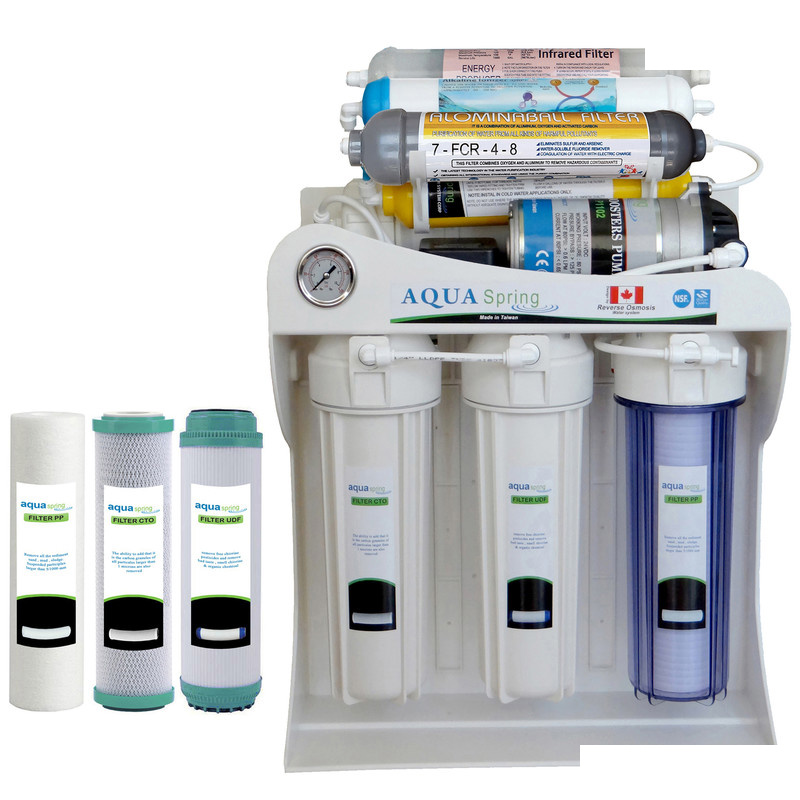 دستگاه تصفیه کننده آب آکوآ اسپرینگ مدل RO-SF5900 به همراه فیلتر مجموعه 3 عددی دستگاه تصفیه کننده آب آکوآ اسپرینگ مدل RO-SF5900 به همراه فیلتر مجموعه 3 عددی