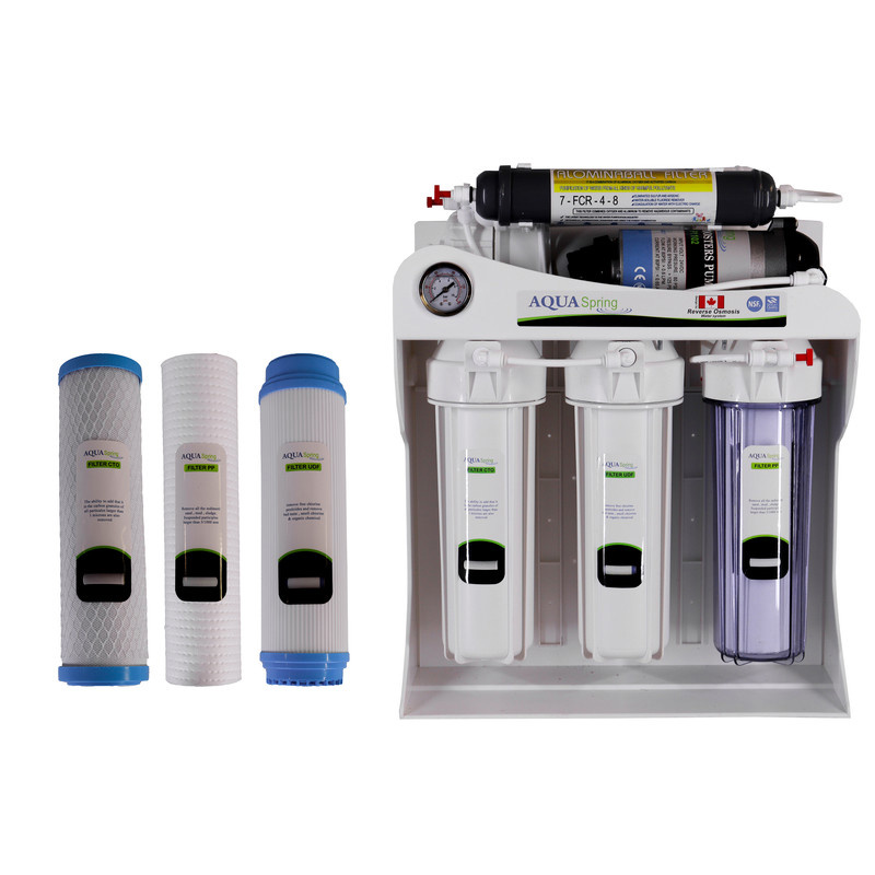 دستگاه تصفیه کننده آب زیرسینک مرحلهای آکوآ اسپرینگ مدل RO_SF4770_W3F دستگاه تصفیه کننده آب زیرسینک مرحلهای آکوآ اسپرینگ مدل RO_SF4770_W3F