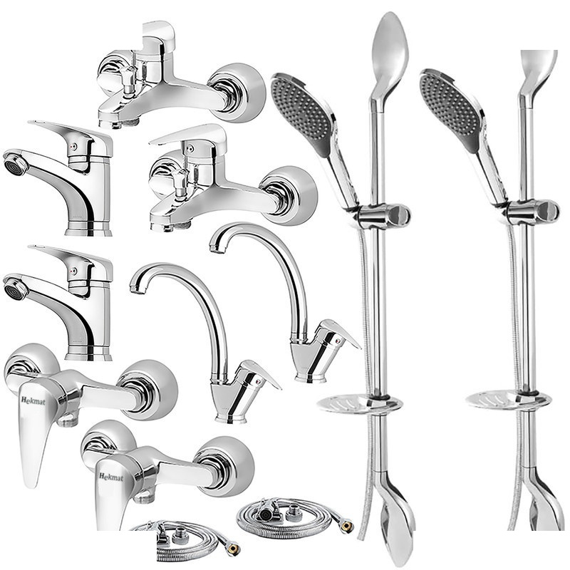 ست شیرآلات حکمت نشان مدل قهرمان  پک2023 مجموعه 12 عددی