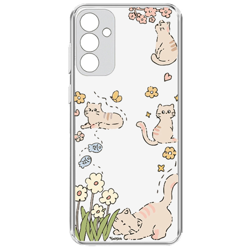 کاور گوشی طرح Cat & Flowers مناسب برای گوشی موبایل سامسونگ Galaxy A35 کاور گوشی طرح Cat & Flowers مناسب برای گوشی موبایل سامسونگ Galaxy A35