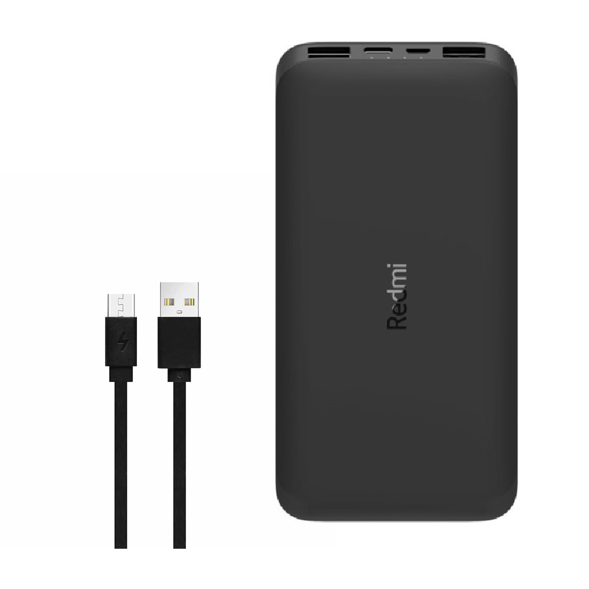 شارژر همراه شیائومی مدل Redmi PB100LZM ظرفیت 10000 میلی آمپر ساعت به همراه کابل تبدیل microUSB-مشکی